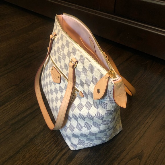 Louis Vuitton Alma BB Damier Azur/Pink in Coated Canvas/Leather with  Gold-tone - US